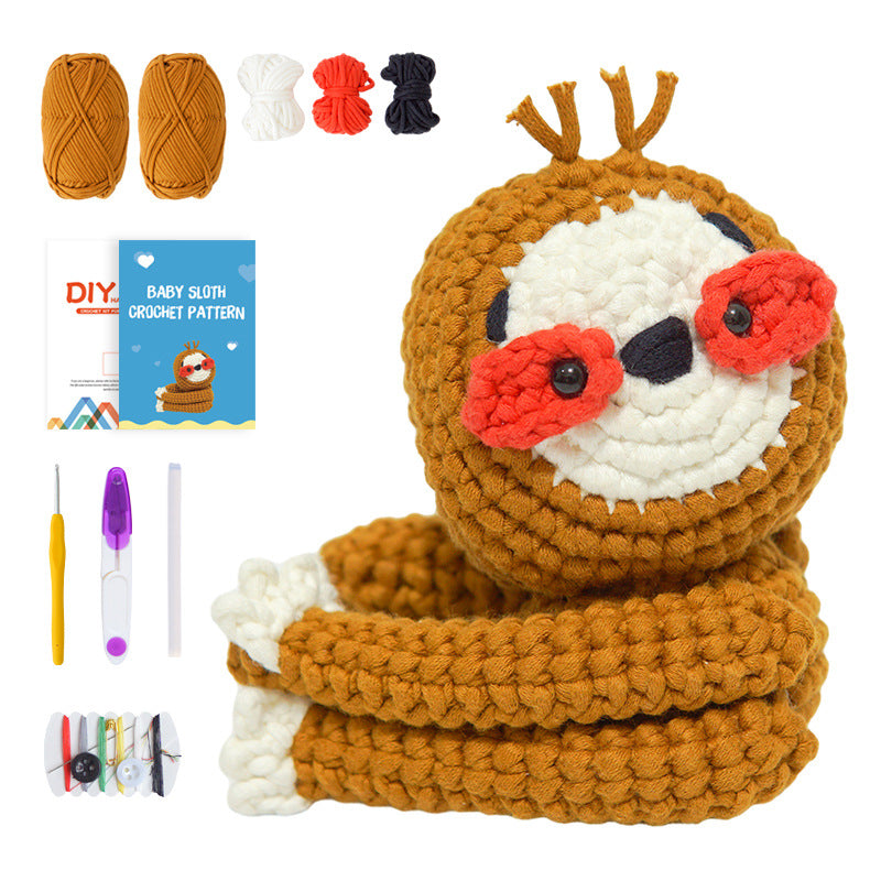DIY Baby Sloth Doll Crochet Kit