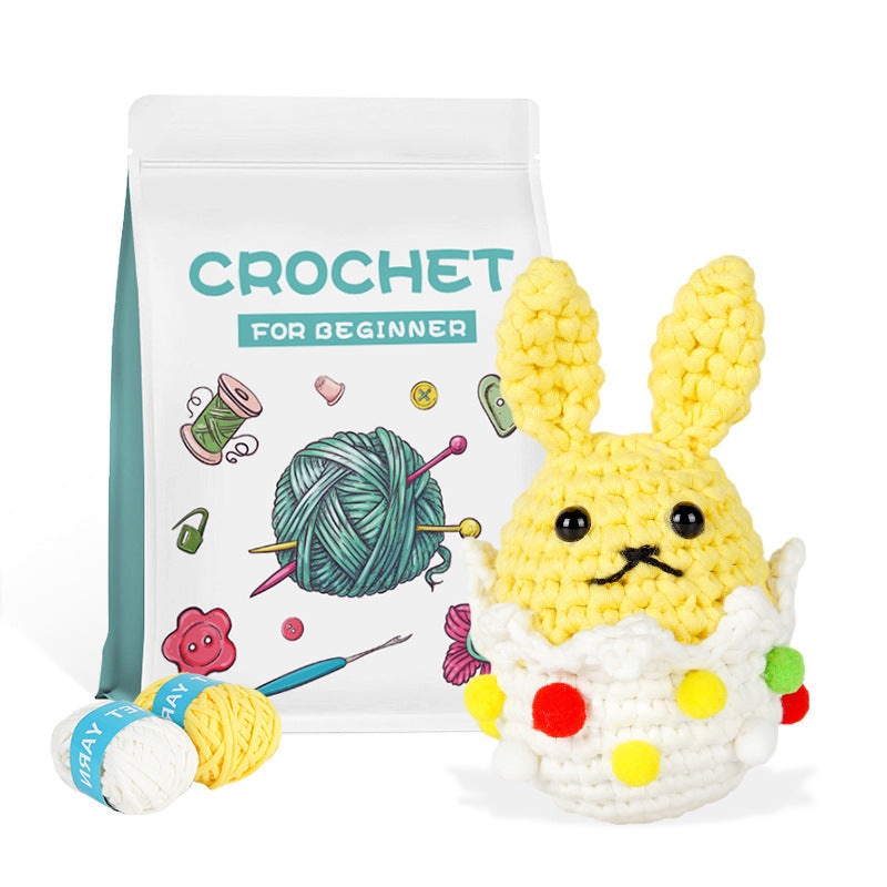 DIY Eggshell Rabbit Doll Crochet Kit
