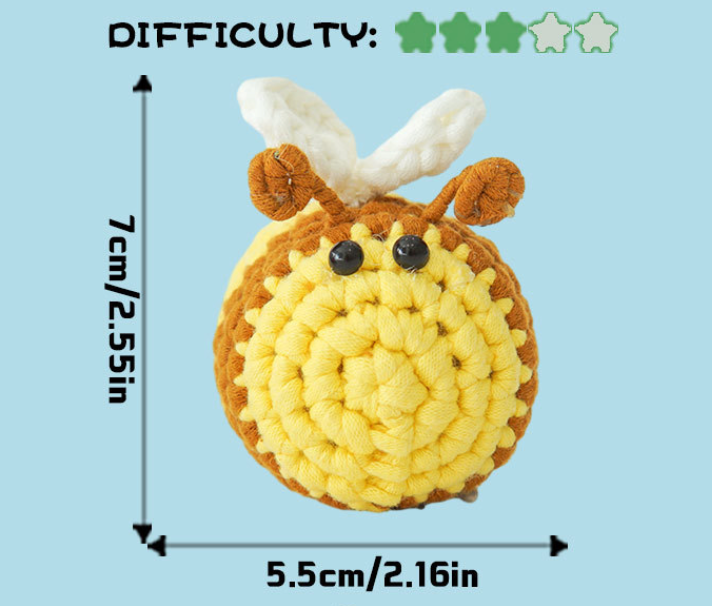 DIY Honeybee Pendant Doll Crochet Kit
