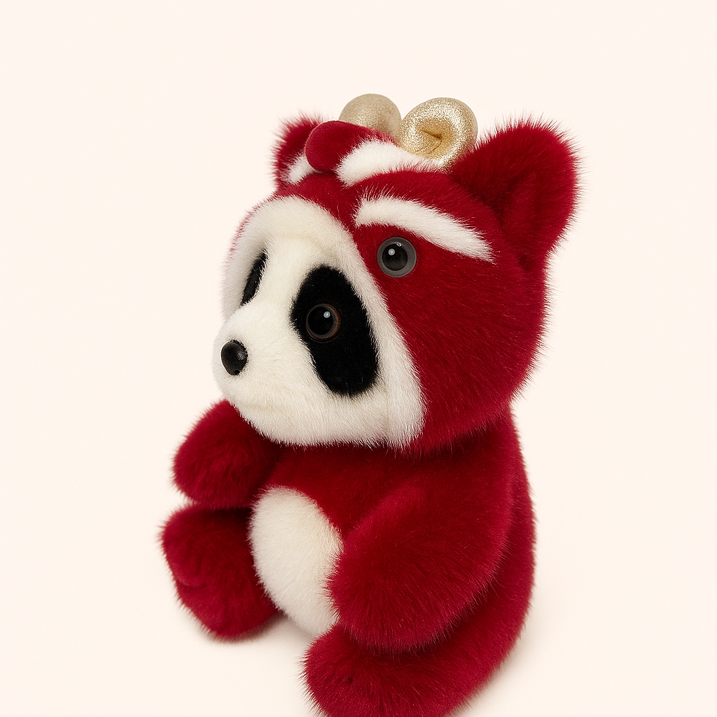 Limited Edition Panda Plush Toy Doll Chinese Zodiac Dragon Costume Style