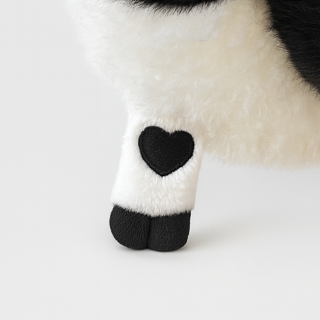 Black Face Fluffy Sheep Plush Toy Doll