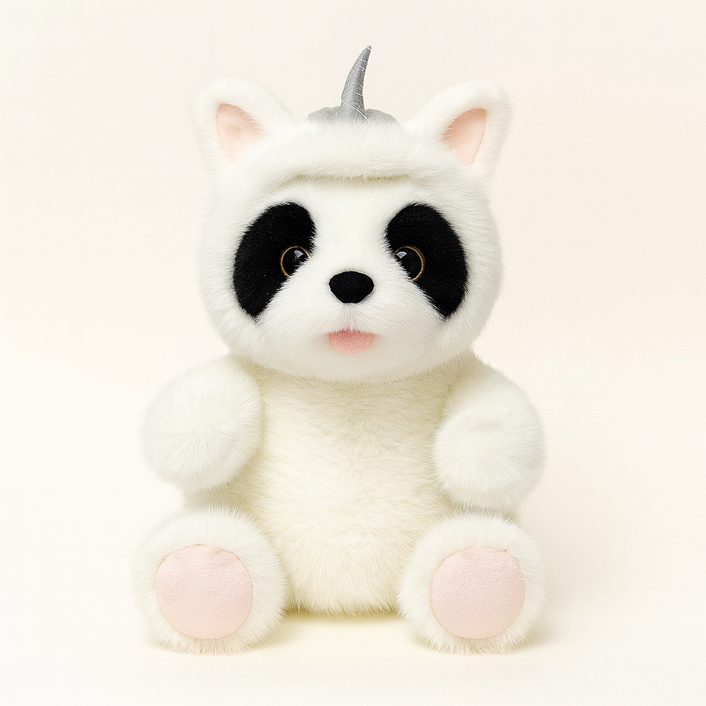Panda Plush Toy Doll Chinese Zodiac Horse Costume Style