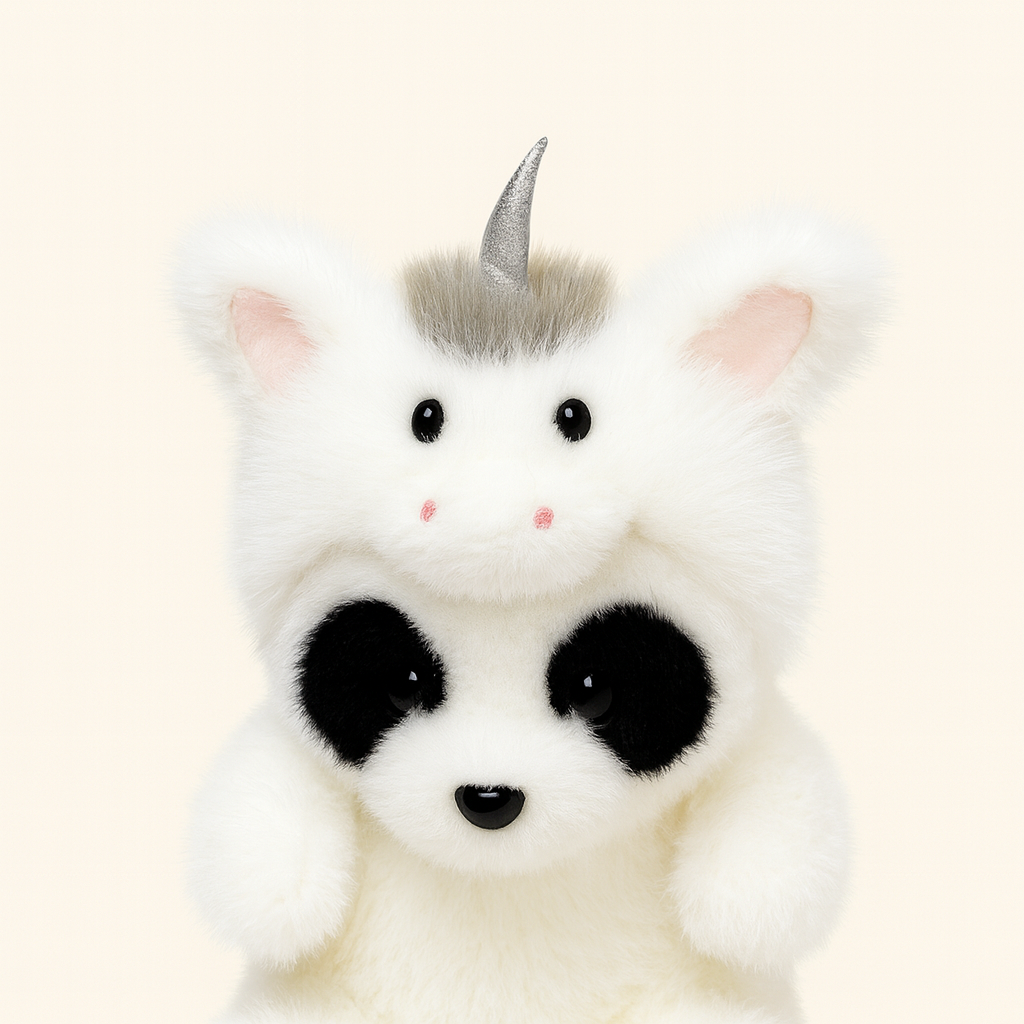 Panda Plush Toy Doll Chinese Zodiac Horse Costume Style