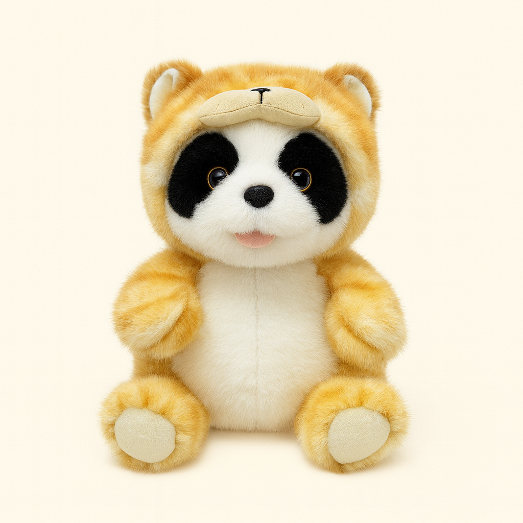 Panda Plush Toy Doll Chinese Zodiac Tiger Costume Style