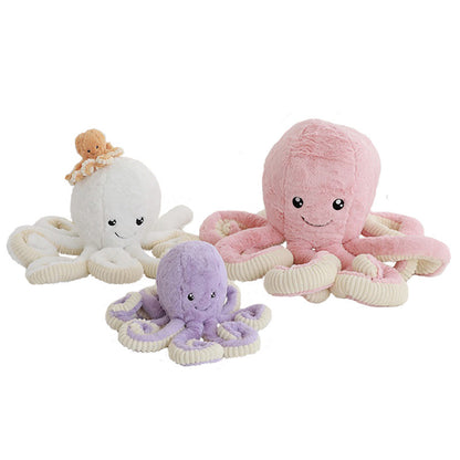 Custom Octopus Plush Soft Toy Stuffed Animal Doll White