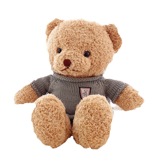 Hug Stuffed Animal Teddy Bear Doll Couple‘s Sweater Plush Toys Retro