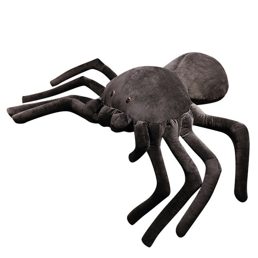 Black Spider Stuffed Animals Plush Pillow Kids Funny Toy Dolls