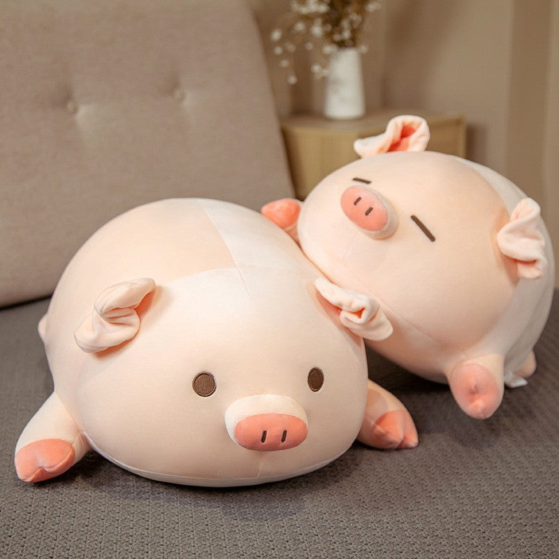 Plush Bobo Pig Toy Staffed Animal Comfort Pillow Doll