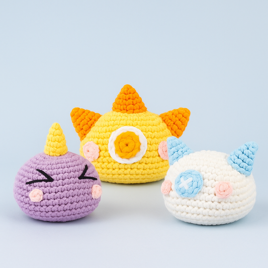 DIY 3-in-1 Little Monster Crochet Kit