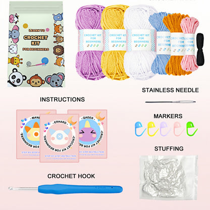 DIY 3-in-1 Little Monster Crochet Kit