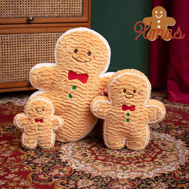 Christmas creative plush toys, all in one purchase! We have classic gingerbread men, cute Christmas trees, tempting donuts, and a gift box that you can't miss, adding to the festive atmosphere