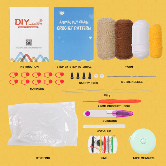 DIY Bee & Honey Pot Crochet Kit