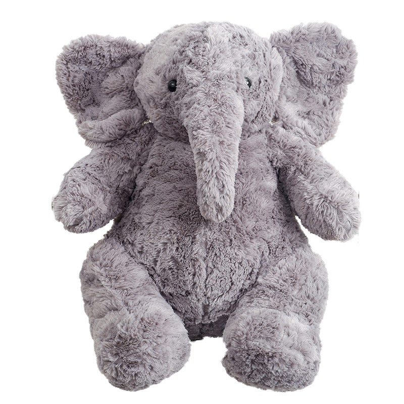 Fluffy Gray Elephant Plush toy.The sweet, floppy ears and curled trunk give it an adorable, timeless look that steals hearts instantly.Its fluffy, cloud - like fur is perfect for cozy snuggles—ideal for both kids and adults seeking comfort.