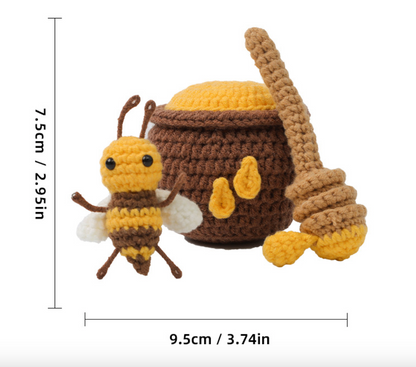 DIY Bee & Honey Pot Crochet Kit