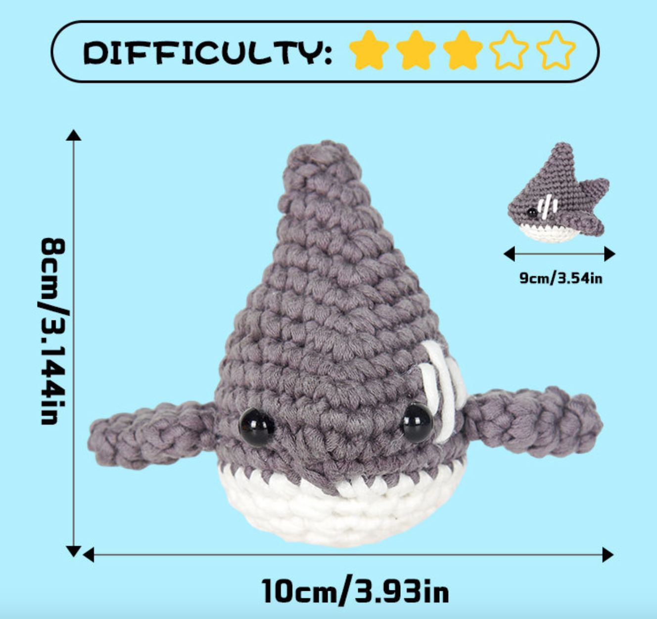 DIY Baby Shark Crochet Kit
