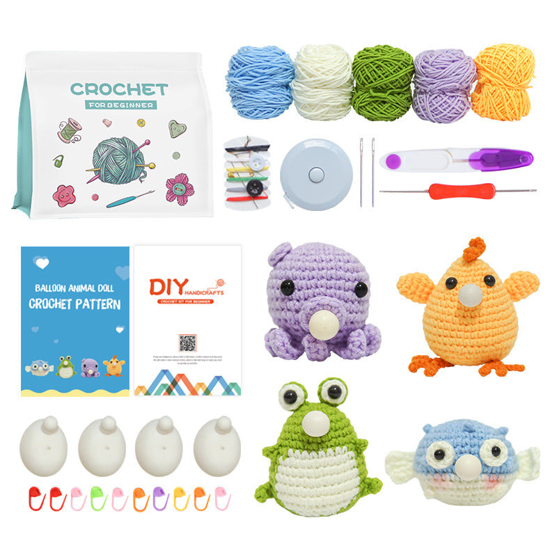 DIY Balloon Animals Doll Crochet Kit