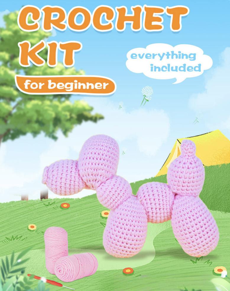 DIY Balloon Dog Doll Crochet Kit