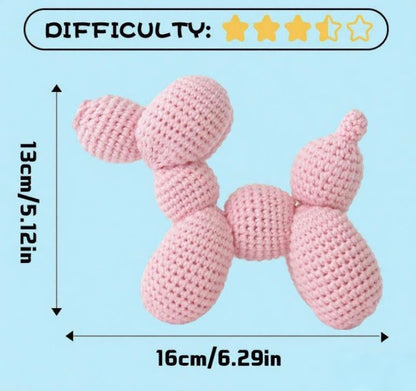 DIY Balloon Dog Doll Crochet Kit