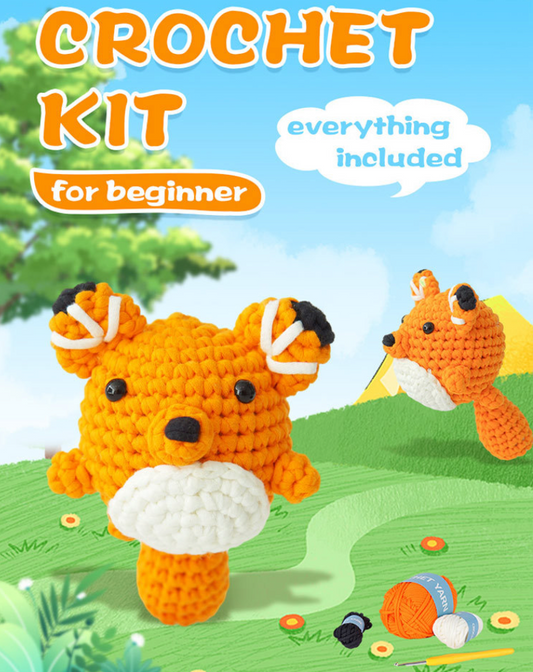 DIY Big-tailed Fox Doll Crochet Kit