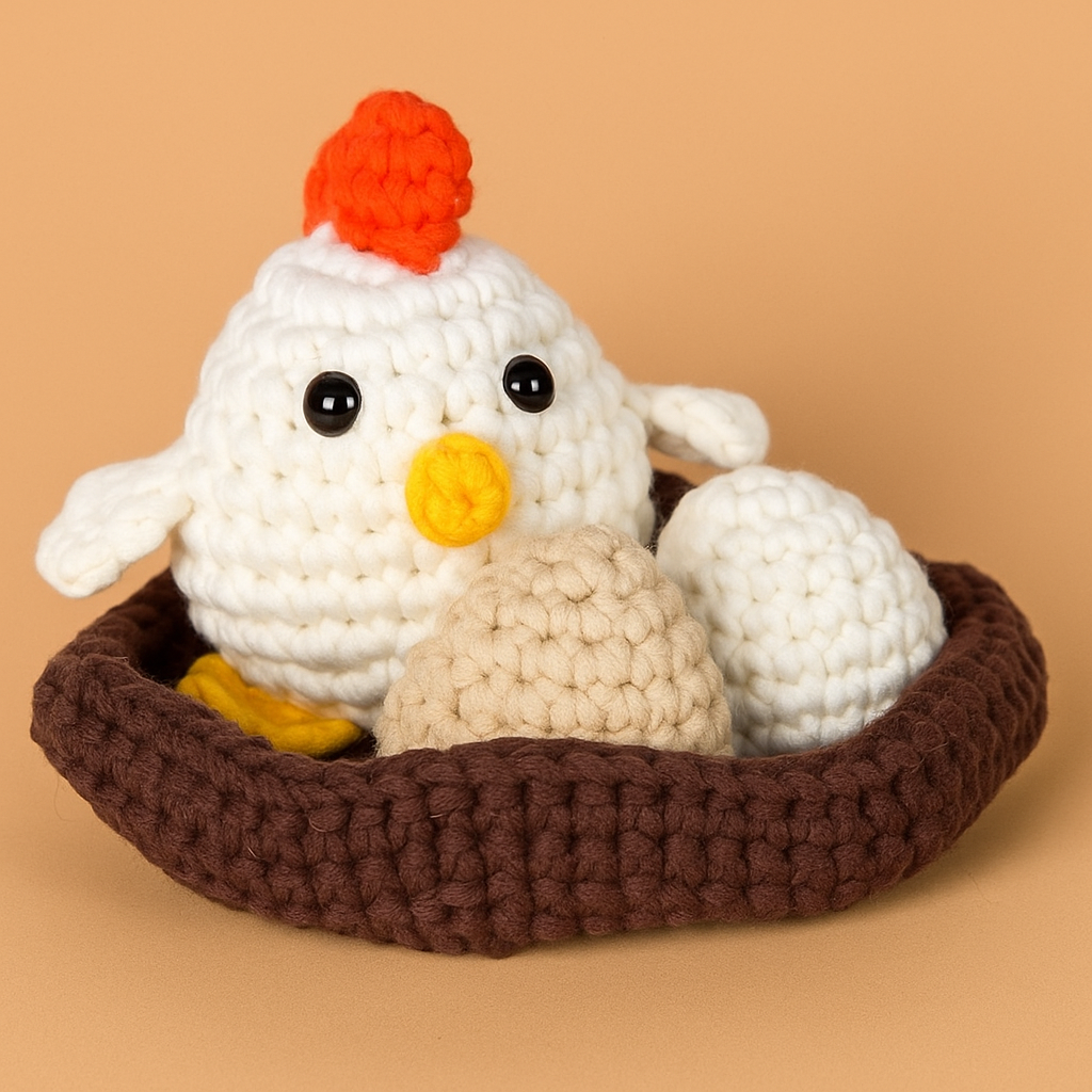 DIY Chickens Family Doll Crochet Kit