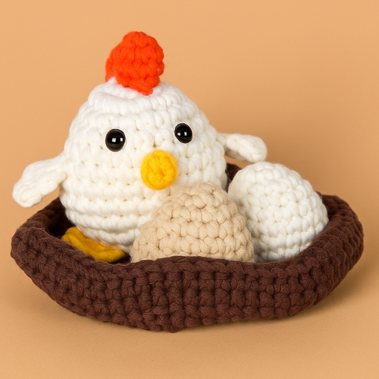 DIY Chickens Family Doll Crochet Kit