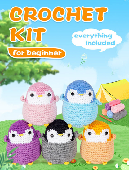 DIY Chubby Penguin Doll Crochet Kit