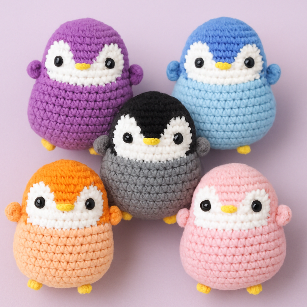 DIY Chubby Penguin Doll Crochet Kit