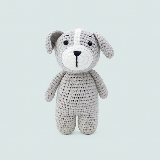 Finished Hand-knitted Dog Plush Toy Doll