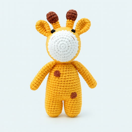 Finished Hand-knitted Giraffe Plush Toy Doll