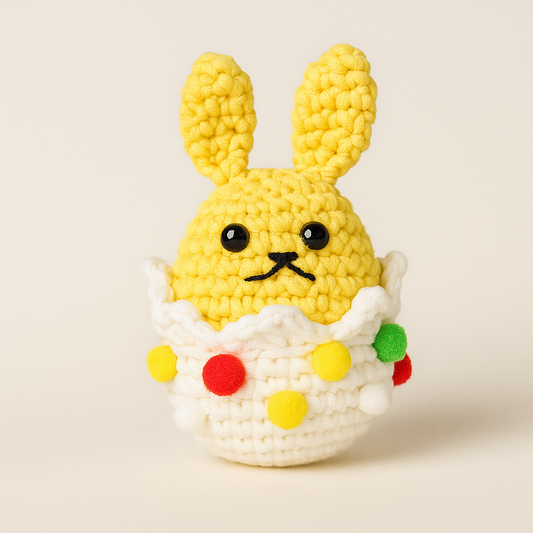 DIY Eggshell Rabbit Doll Crochet Kit
