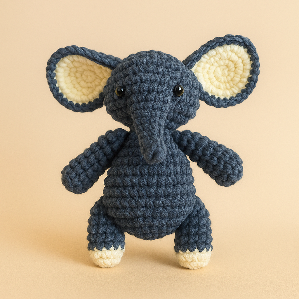 DIY Elephant Doll Crochet Kit
