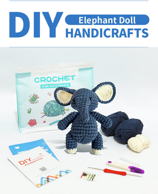 DIY Elephant Doll Crochet Kit