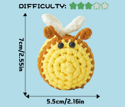 DIY Honeybee Pendant Doll Crochet Kit