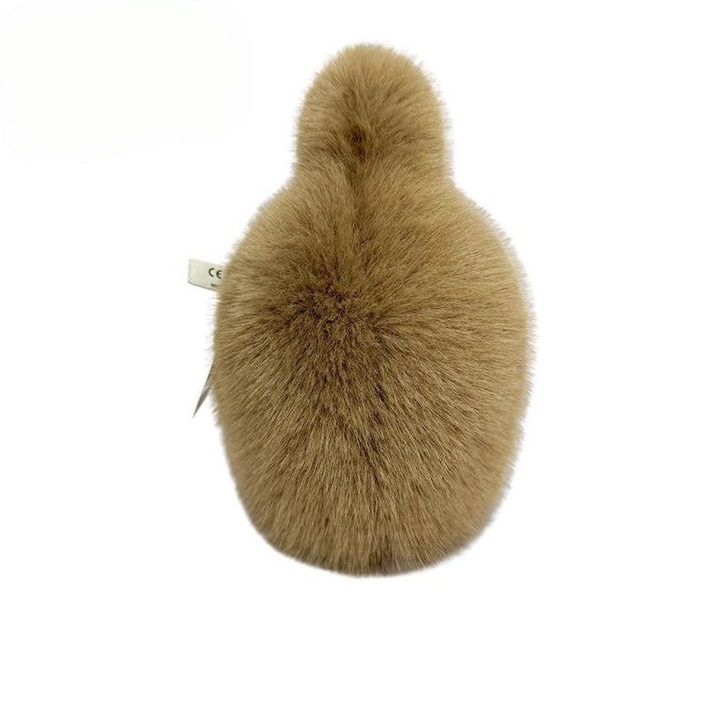 The fluffy brown kiwi bird plush toy, with its fluffy feathers and round body, is a great gift for children to explore a new world