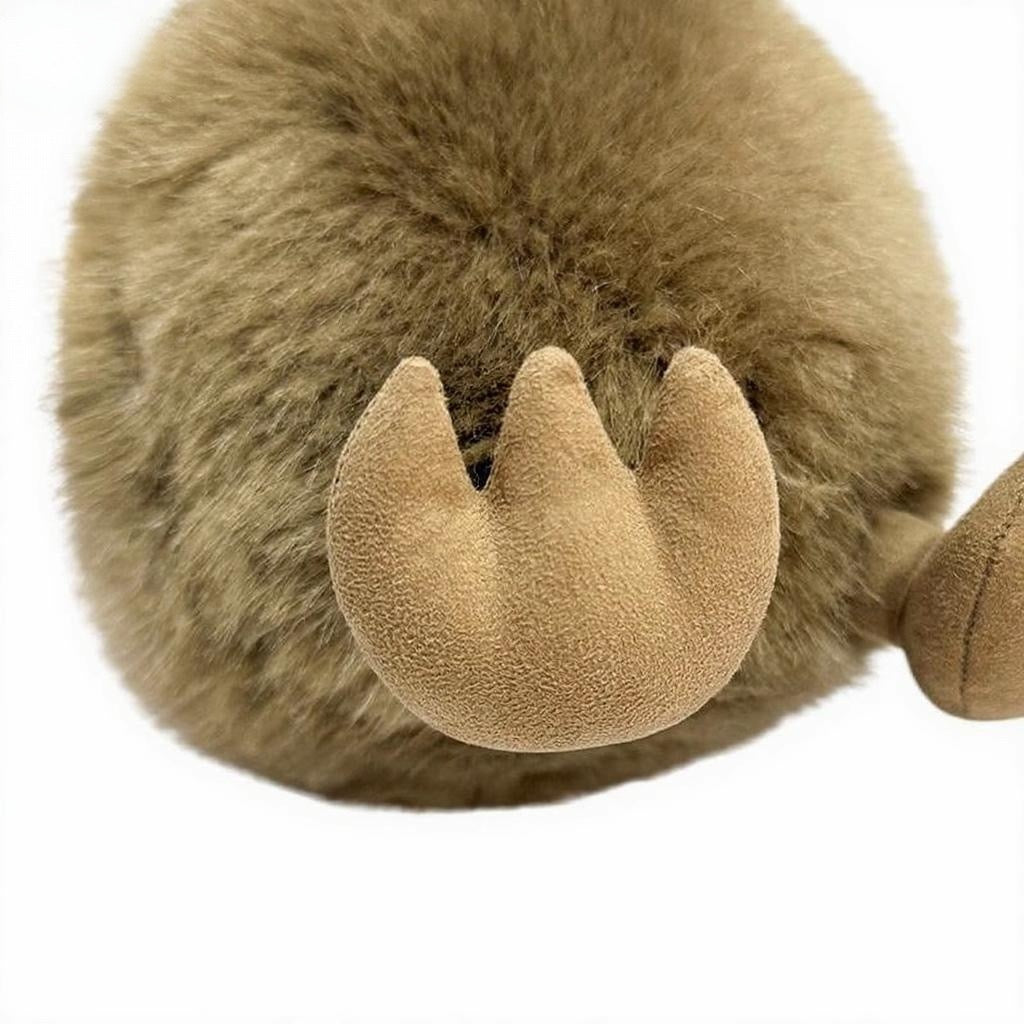 The fluffy brown kiwi bird plush toy, with its fluffy feathers and round body, is a great gift for children to explore a new world