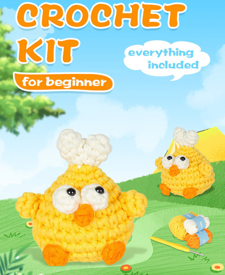 DIY Love Chick Pendant Doll Crochet Kit