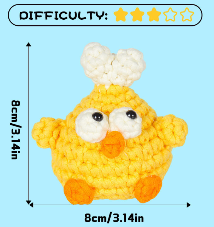 DIY Love Chick Pendant Doll Crochet Kit