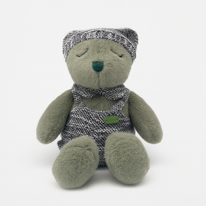 Closed-eye Bear Plush Toy