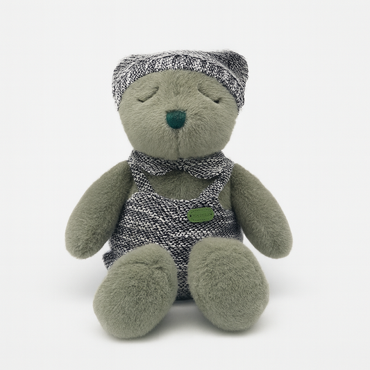 Closed-eye Bear Plush Toy