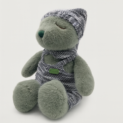 Closed-eye Bear Plush Toy