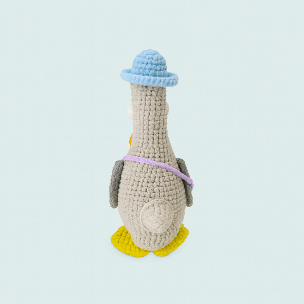 Finished Handmade Crochet Duck Plush Toy Doll