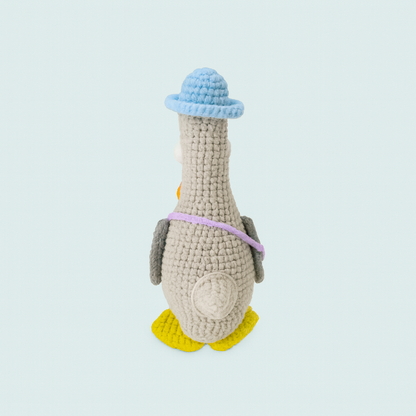 Finished Handmade Crochet Duck Plush Toy Doll