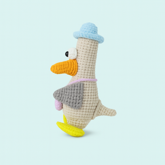 Finished Handmade Crochet Duck Plush Toy Doll