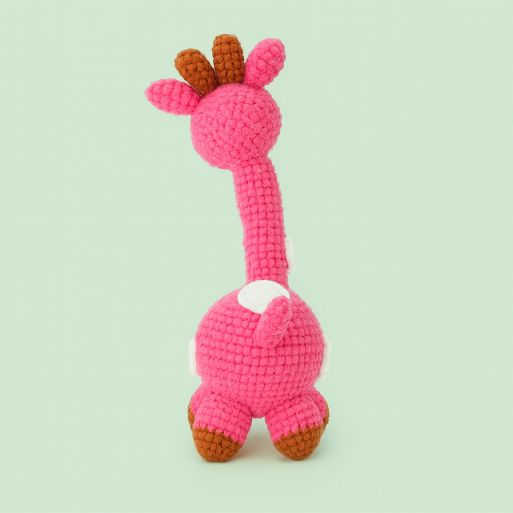 Finished Handmade Crochet Giraffe Plush Toy Doll