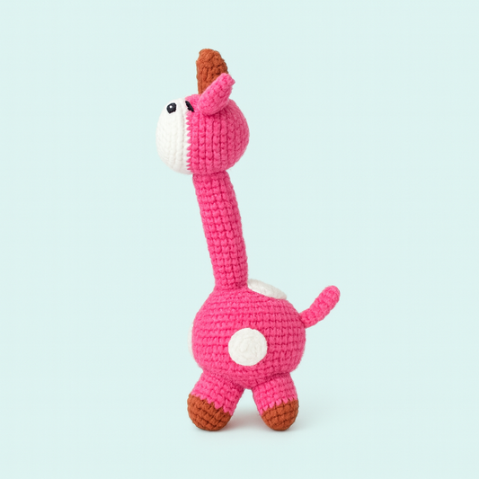Finished Handmade Crochet Giraffe Plush Toy Doll
