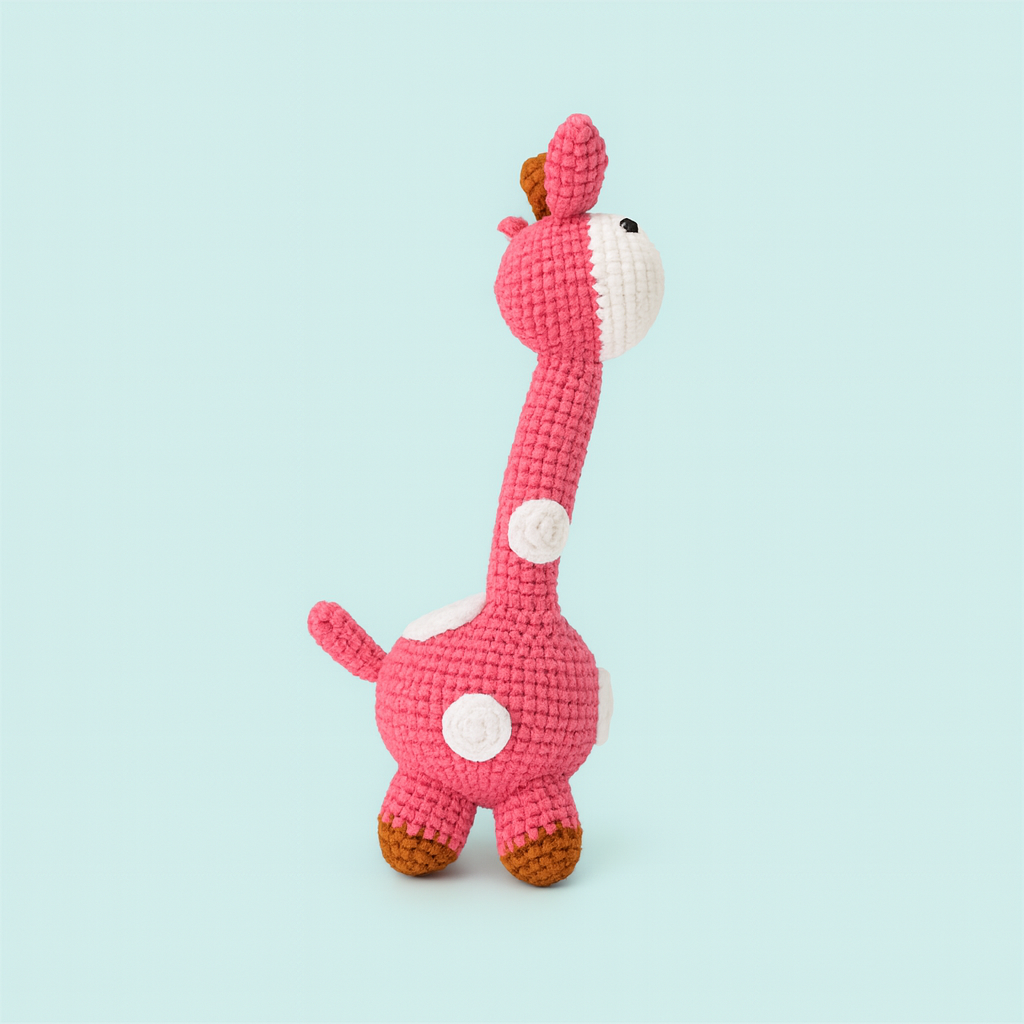 Finished Handmade Crochet Giraffe Plush Toy Doll