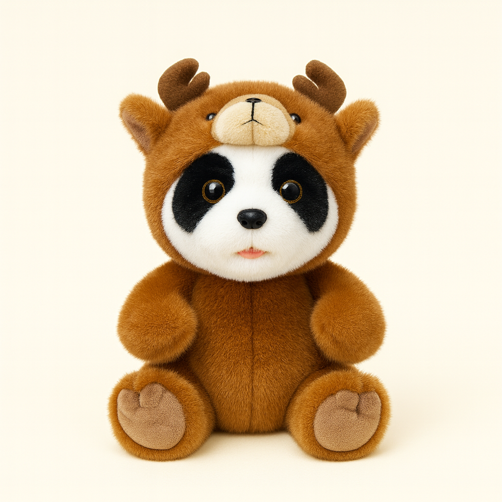 Panda Plush Toy Doll Deer Costume Style