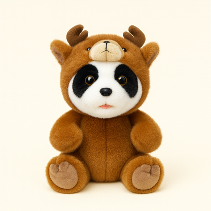 Panda Plush Toy Doll Deer Costume Style