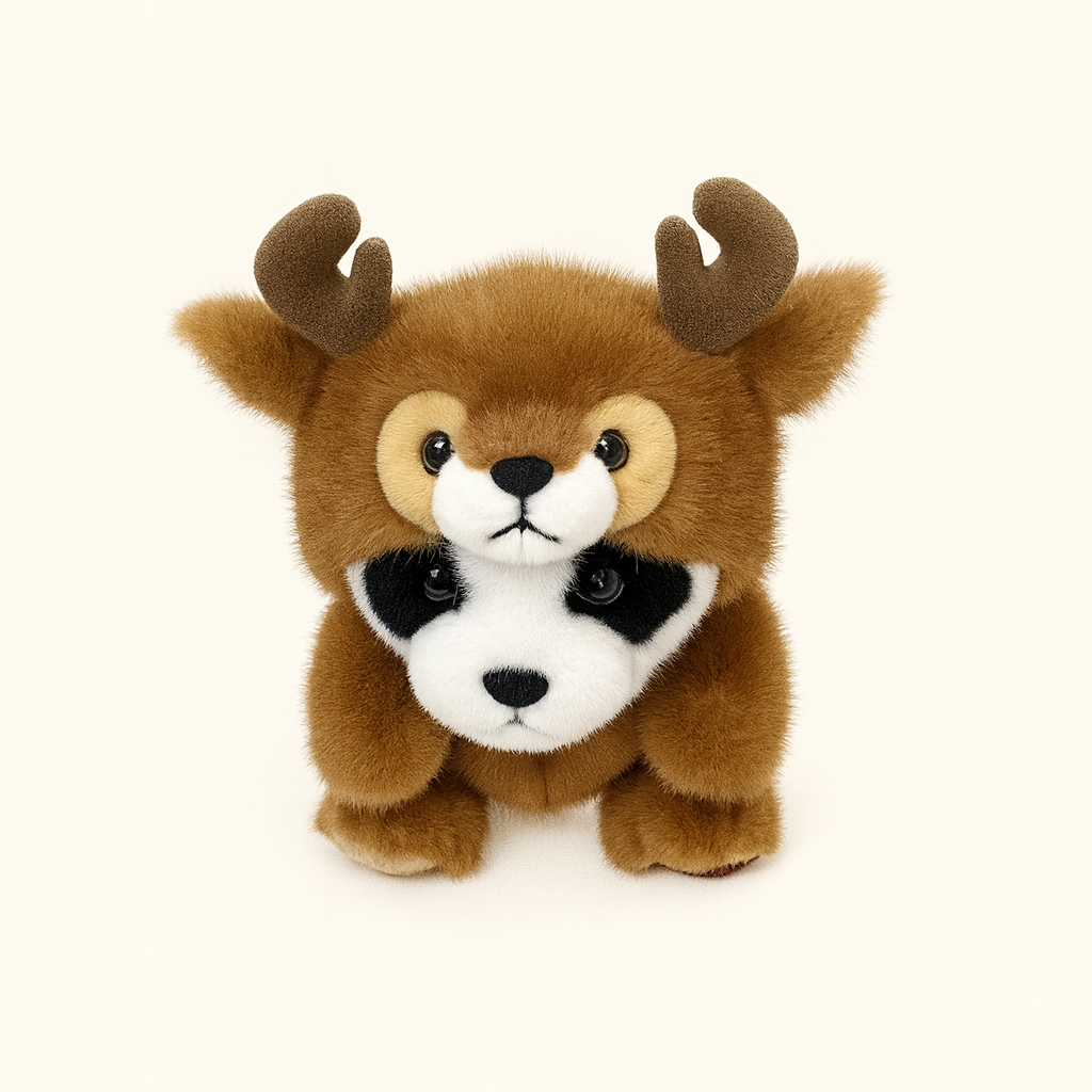 Panda Plush Toy Doll Deer Costume Style