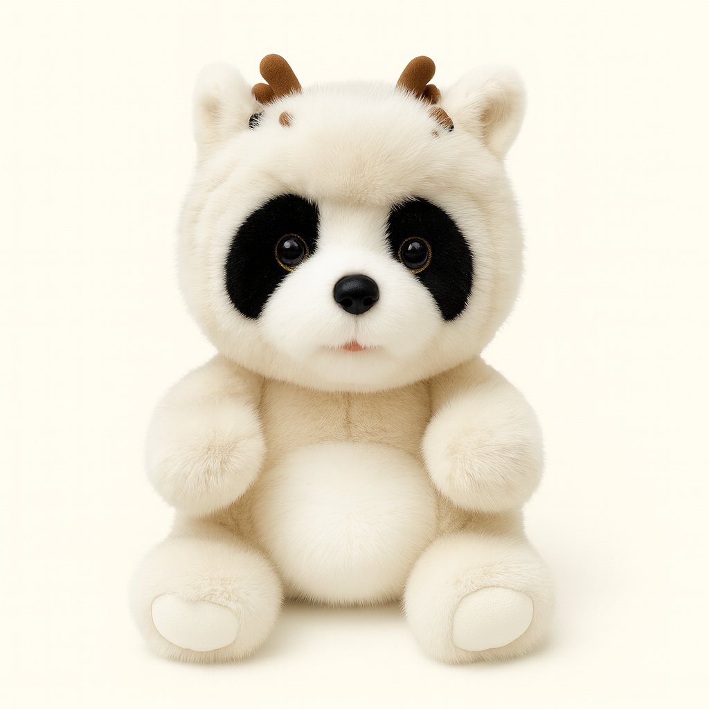 Panda Plush Toy Doll Chinese Zodiac Dragon Costume Style